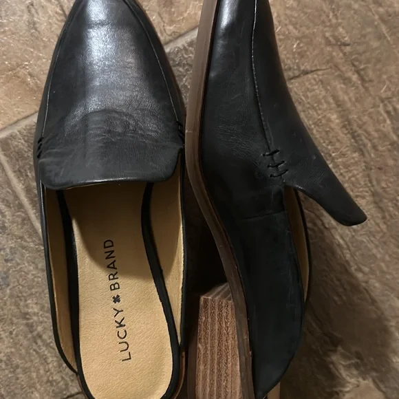 LUCKY BRAND -BRAND NEW LOAFER MULES (DARK BLUE/BLACK - Picture 3 of 7